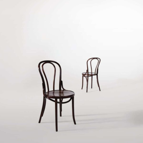 Fameg Bentwood Bistro Side Chairs Walnut Finish (Pack of 2) - Image 2