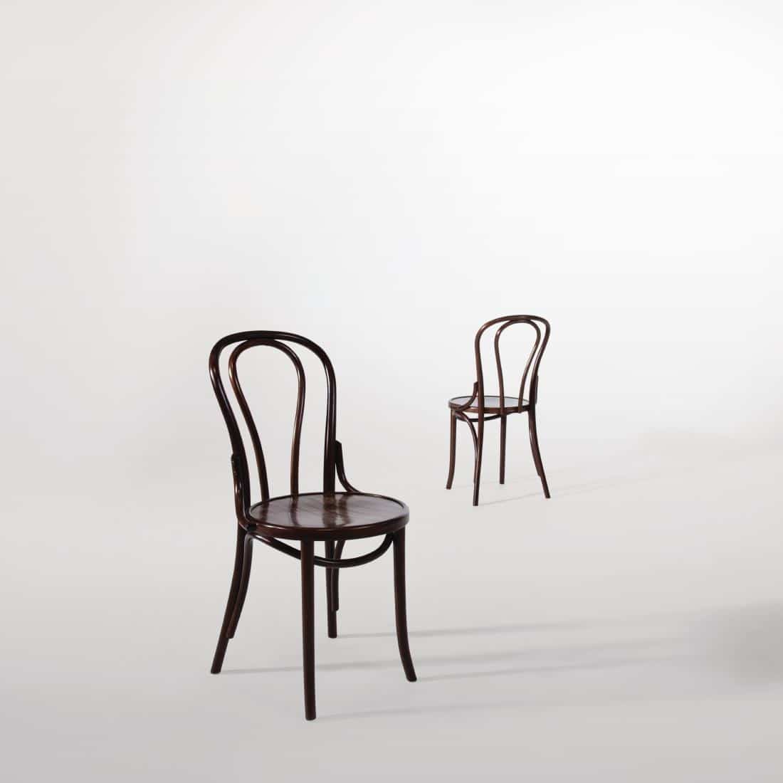 Fameg Bentwood Bistro Side Chairs Walnut Finish (Pack of 2) - Image 2