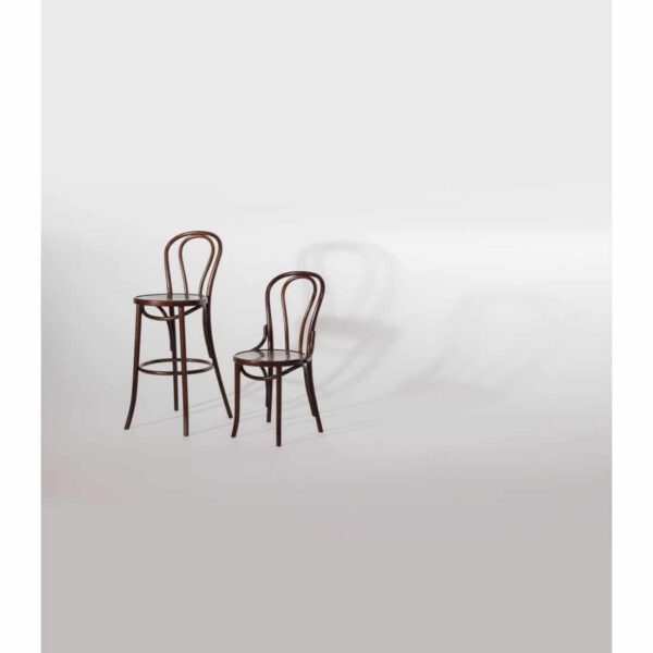 Fameg Bentwood Bistro Side Chairs Walnut Finish (Pack of 2) - Image 3
