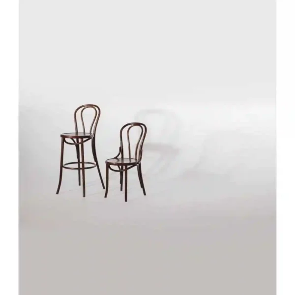 Fameg Bentwood Bistro Side Chairs Walnut Finish (Pack of 2) - Image 3