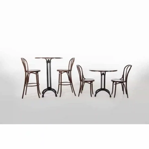 Fameg Bentwood Bistro Side Chairs Walnut Finish (Pack of 2) - Image 4