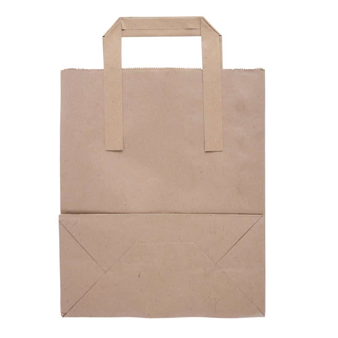 Fiesta Recyclable Brown Paper Carrier Bags Medium (Pack of 250) - Image 4