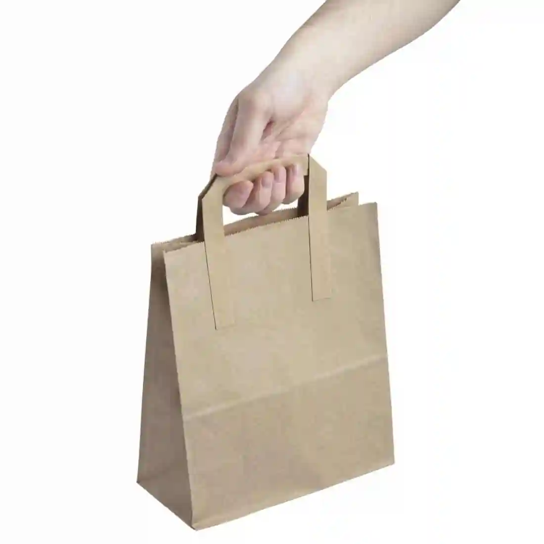 Fiesta Recyclable Brown Paper Carrier Bags Medium (Pack of 250) - Image 4