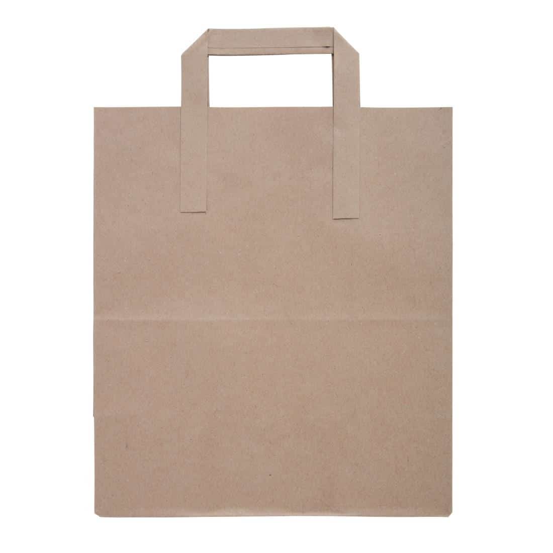 EDLP Fiesta Recyclable Brown Paper Bag with Handles Large (Pack 250) - Image 3