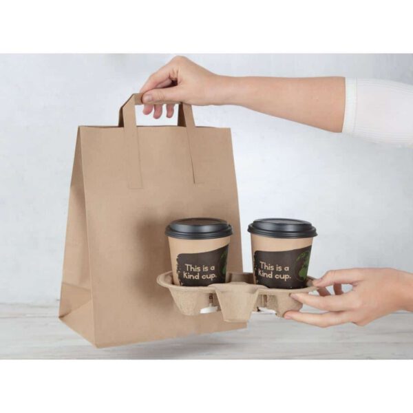 EDLP Fiesta Recyclable Brown Paper Bag with Handles Large (Pack 250) - Image 7