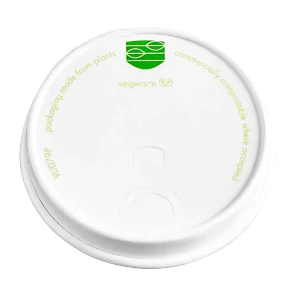 Vegware Compostable 79-Series Paper Hot Cup Lid (Pack of 1000) - Image 1
