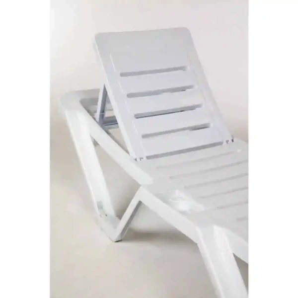 Polypropylene Sun Loungers White (Pack of 2) - Image 4