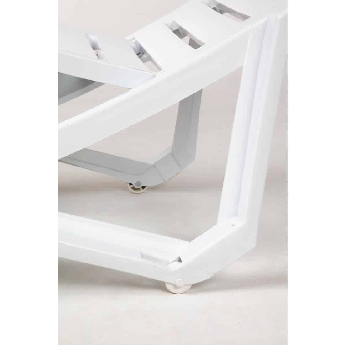 Polypropylene Sun Loungers White (Pack of 2) - Image 9