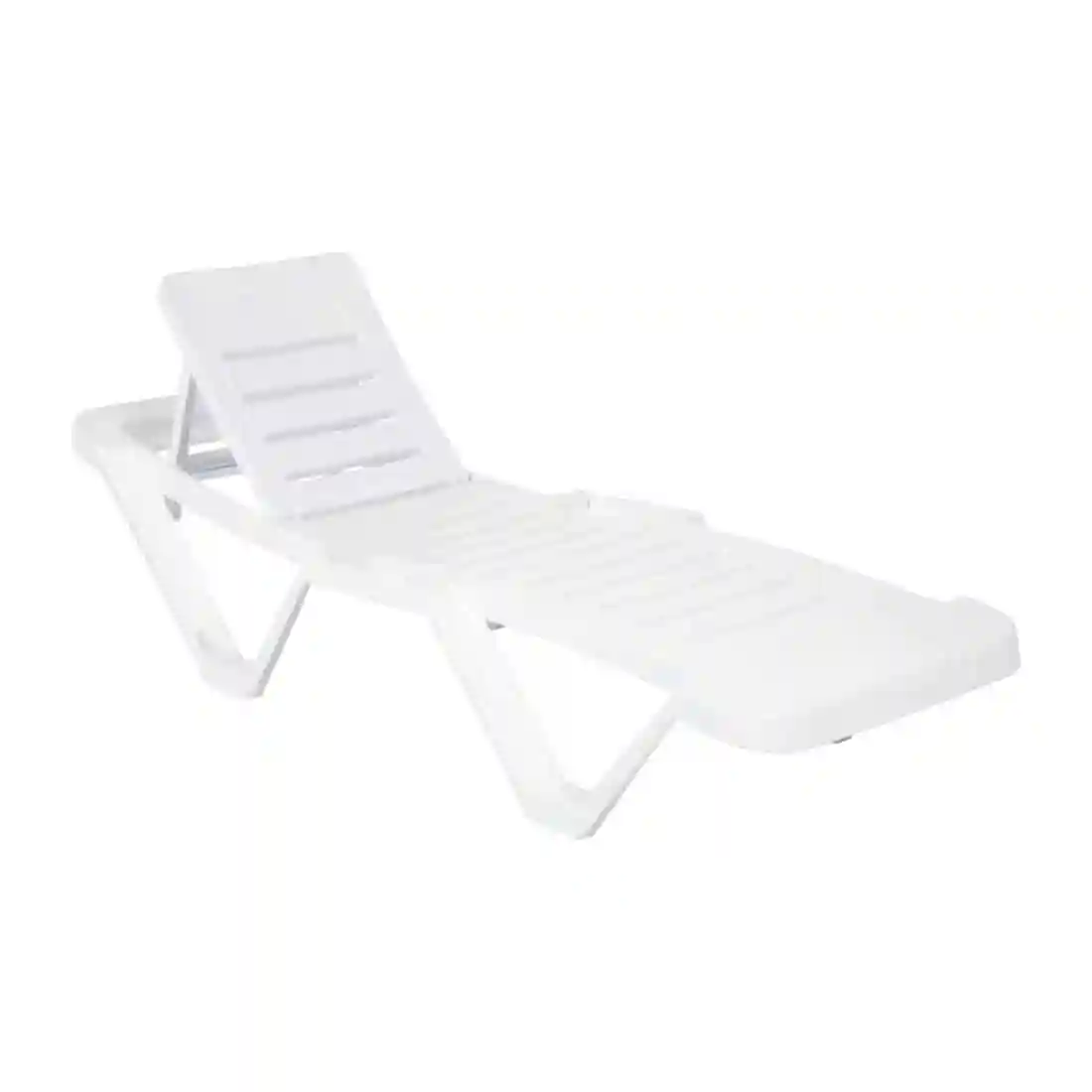 Polypropylene Sun Loungers White (Pack of 2) - Image 10