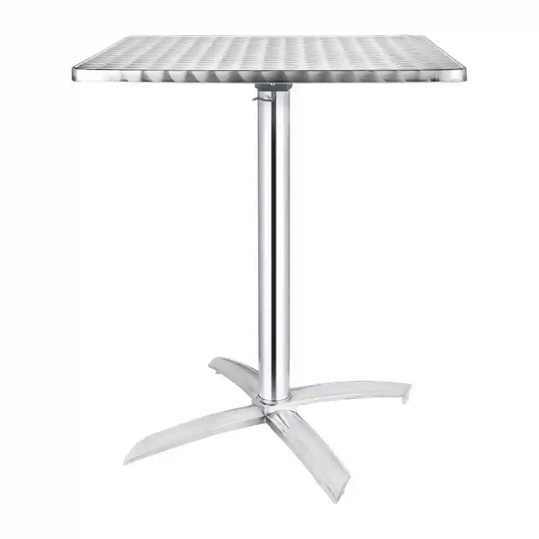 Bolero Square Flip Top Table Stainless Steel 600mm - Image 1