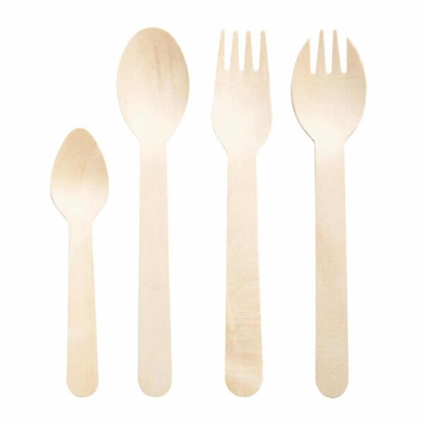 Fiesta Compostable Individually Wrapped Wooden Sporks (Pack of 500) - Image 5