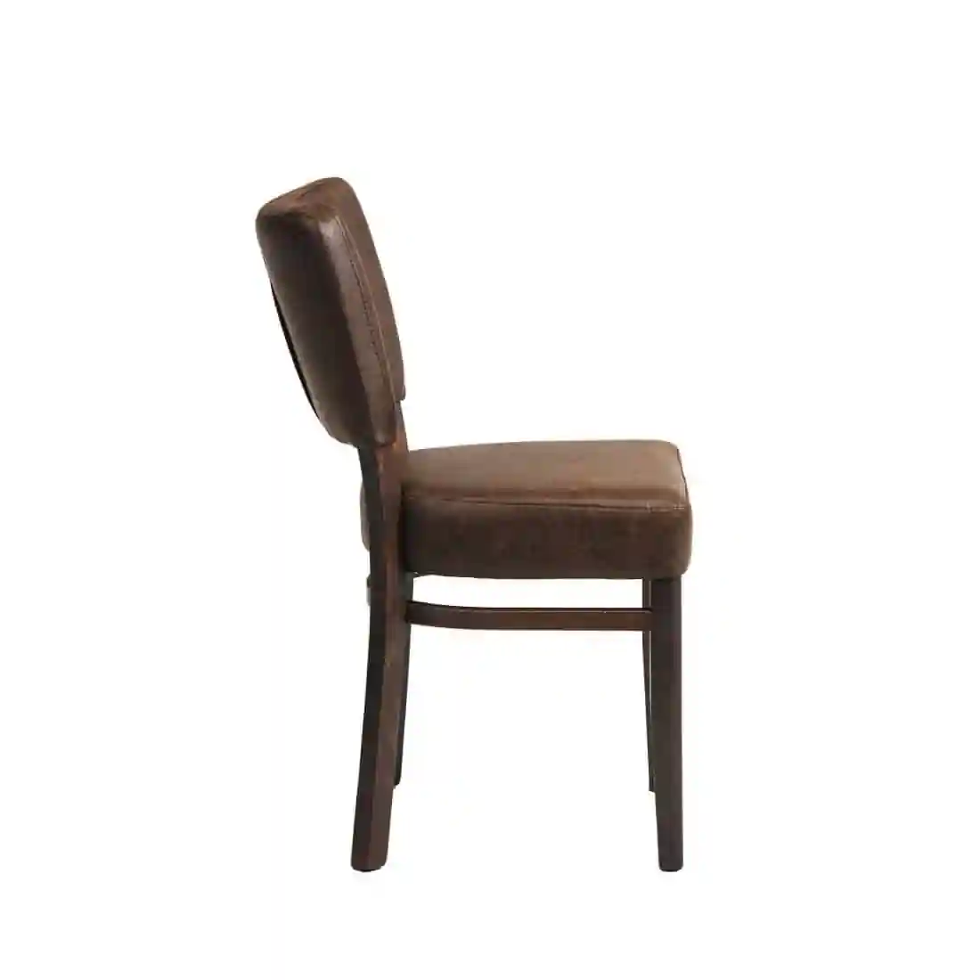 Oregon Wenge Wood and Faux Leather Dining Chair Espresso (Pack of 2) - Image 2