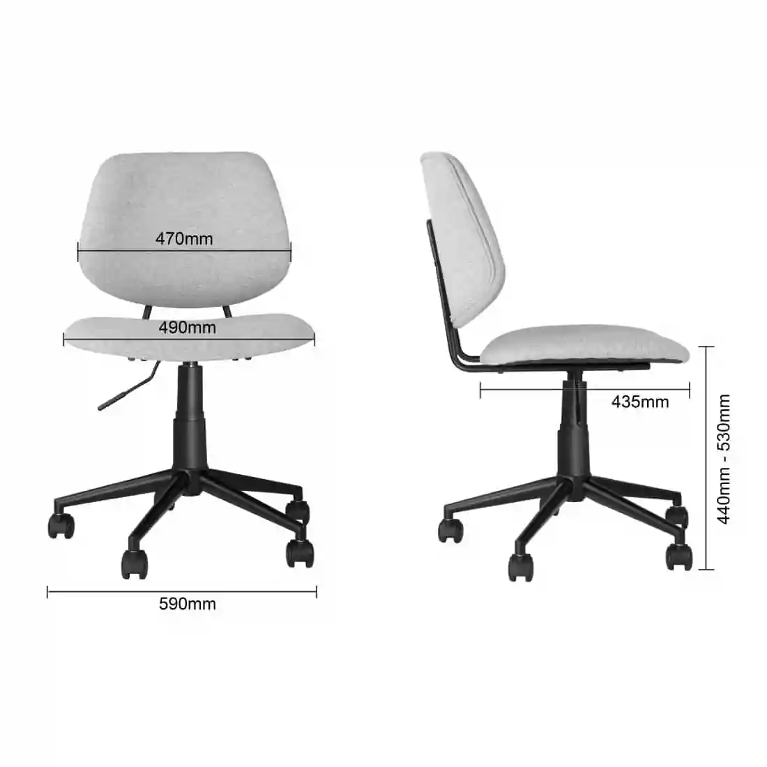 Bolero Office Chair Grey - Image 7