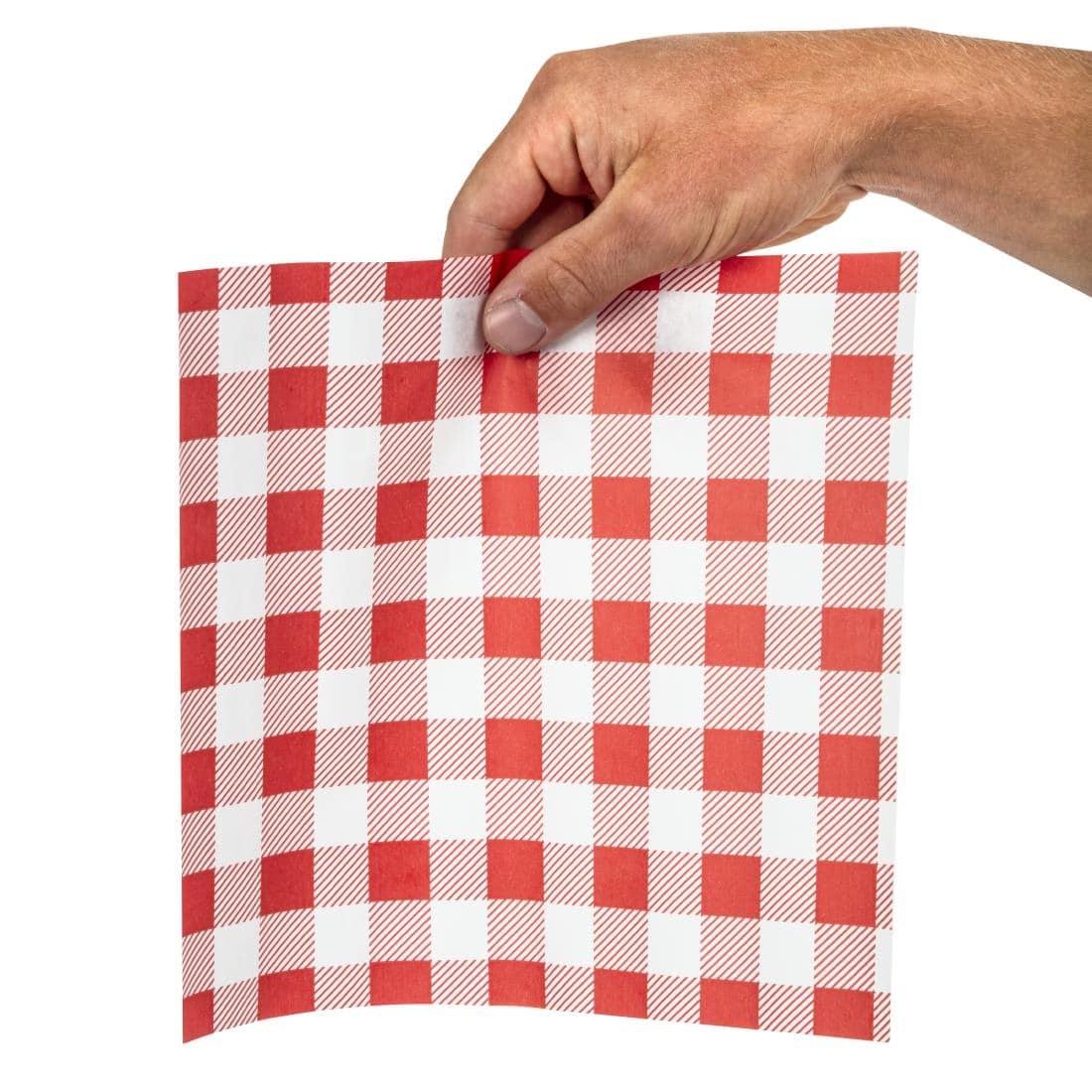 Greaseproof Paper Sheets Red Gingham 250 x 250mm (Pack of 200) - Image 6