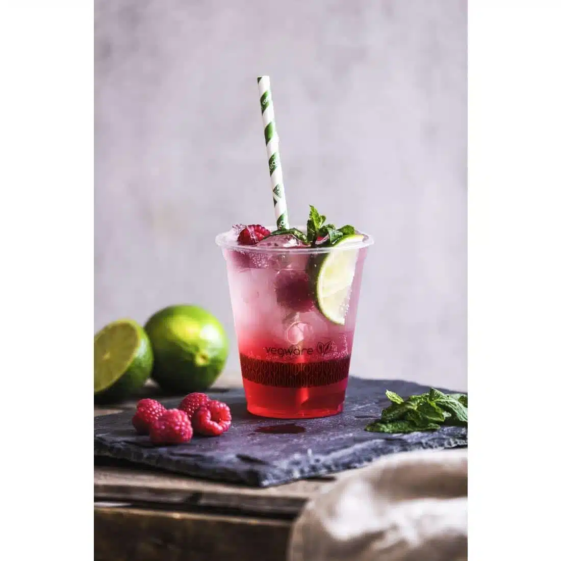 Vegware Compostable PLA Slim Cold Cups 200ml / 7oz (Pack of 1000) - Image 2