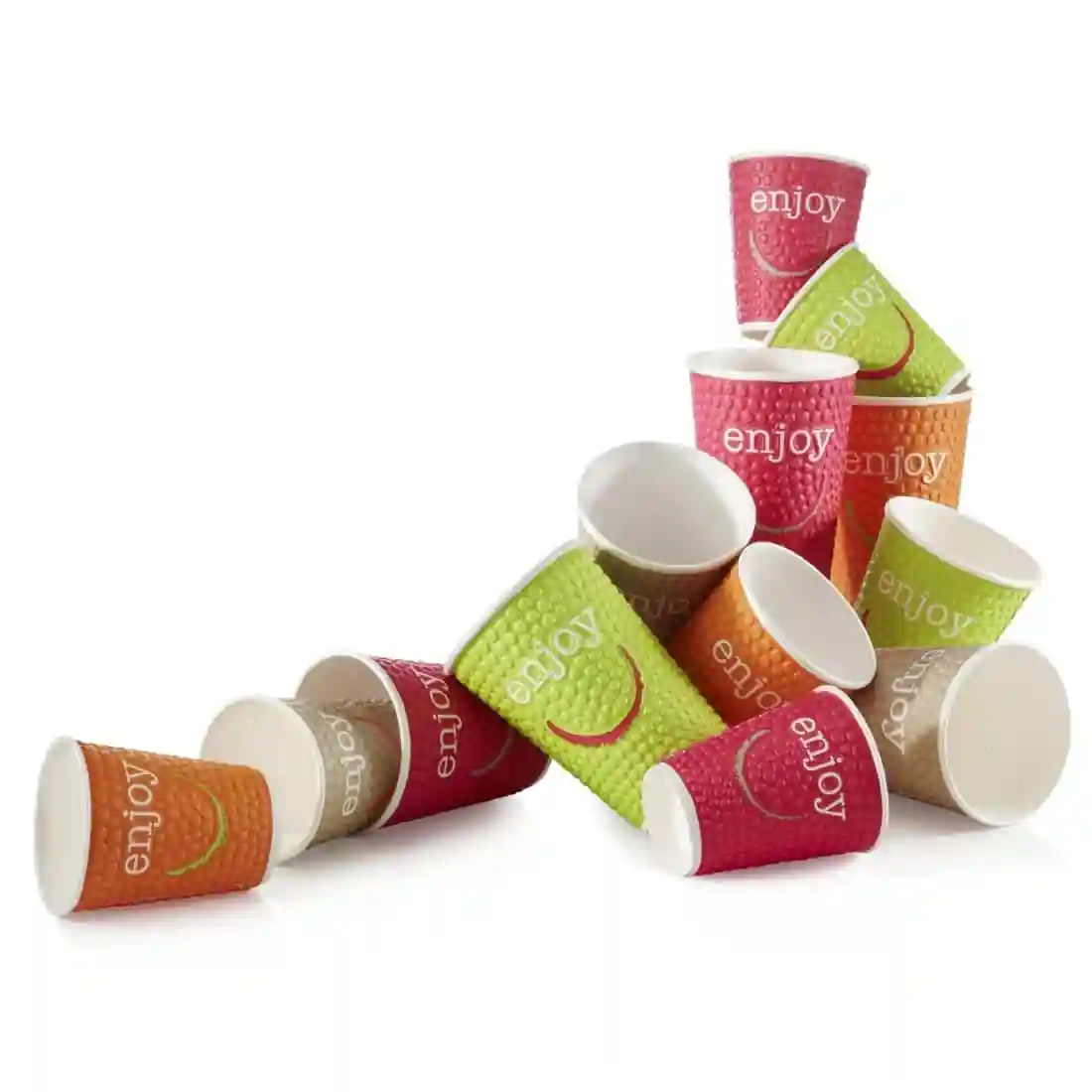 Huhtamaki Enjoy Double Wall Disposable Hot Cups 225ml / 8oz (Pack of 875) - Image 9
