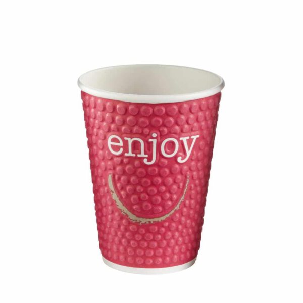 Huhtamaki Enjoy Double Wall Disposable Hot Cups 340ml / 12oz (Pack of 680) - Image 4