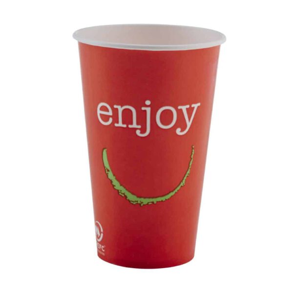 Huhtamaki Enjoy Paper Cold Cups 455ml / 16oz (Pack of 1000) - Image 6