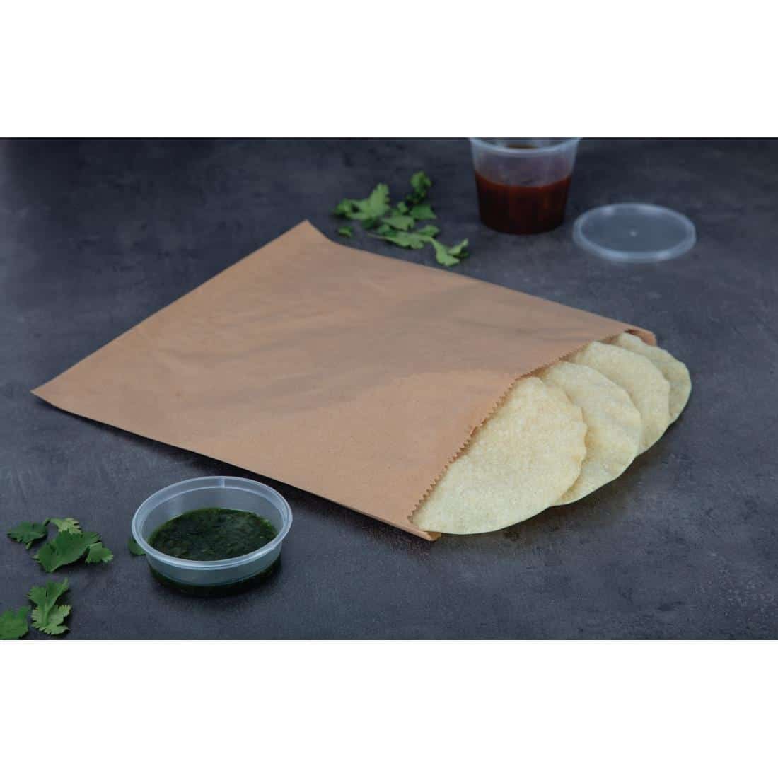 Fiesta Recyclable Brown Paper Counter Bags Large (Pack of 1000) - Image 7
