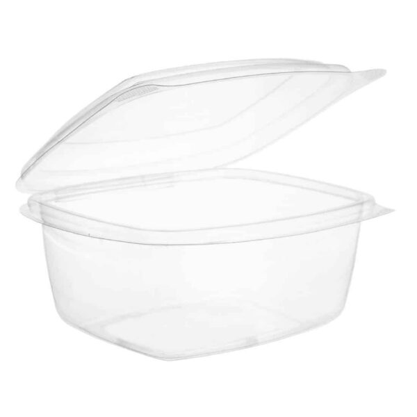 Vegware Compostable PLA Hinged-Lid Deli Containers 473ml / 16oz (Pack of 300) - Image 5