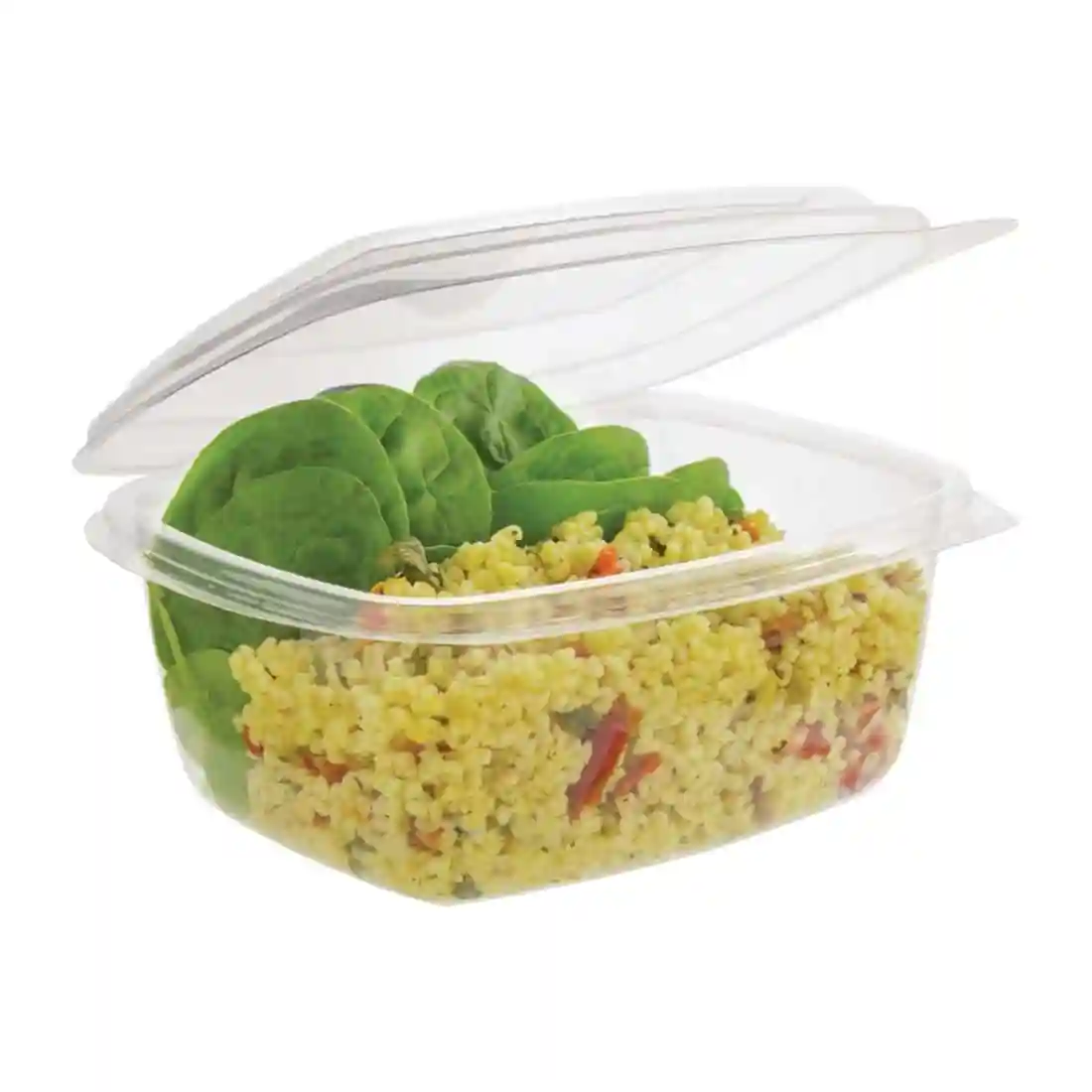 Vegware Compostable PLA Hinged-Lid Deli Containers 473ml / 16oz (Pack of 300) - Image 6