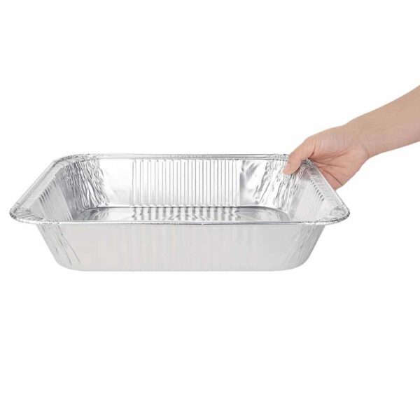 Fiesta Recyclable Foil 1/2 Gastronorm Containers (Pack of 5) - Image 3
