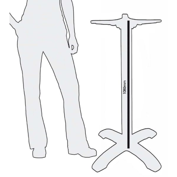 Bolero Cast Iron Poseur Table Leg Base - Image 2