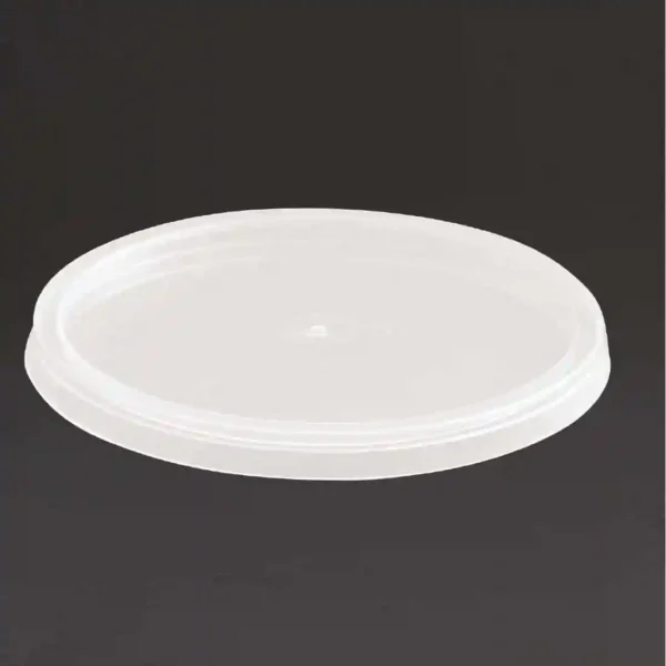 Fiesta Recyclable Microwavable Deli Pot Lids (Pack of 100) - Image 1