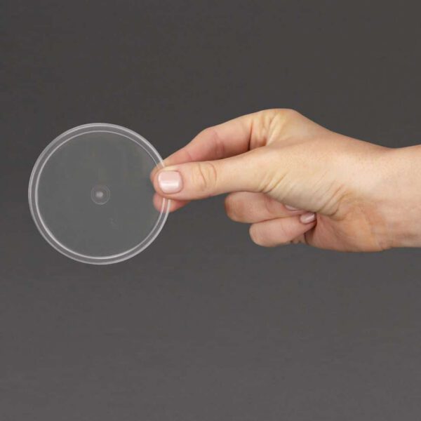 Fiesta Recyclable Microwavable Deli Pot Lids (Pack of 100) - Image 3