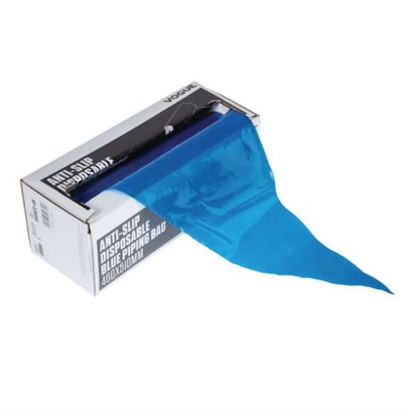 Vogue Anti-Slip Disposable Blue Piping Bags (Pack of 100) - Image 3