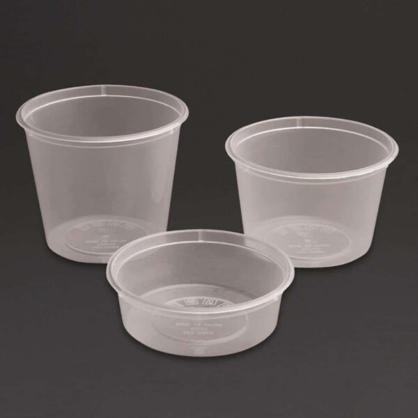 Fiesta Recyclable Plastic Microwavable Deli Pots 150ml / 5.25oz (Pack of 100) - Image 6