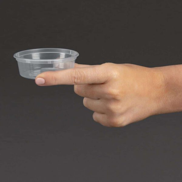 Fiesta Recyclable Plastic Microwavable Deli Pots 50ml / 1.75oz (Pack of 100) - Image 3
