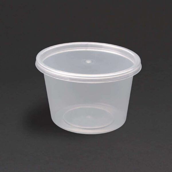 Fiesta Recyclable Plastic Microwavable Deli Pots 100ml / 3.5oz (Pack of 100) - Image 3