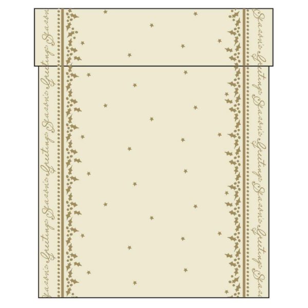 Swansoft Winter Greetings Airlaid Table Runner 38cm x 12m (Pack 6)
