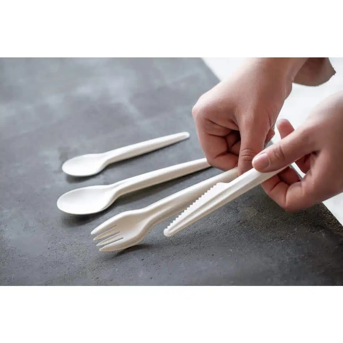 Sabert Recyclable Paper Cutlery Fork (Pack of 1000) - Image 5