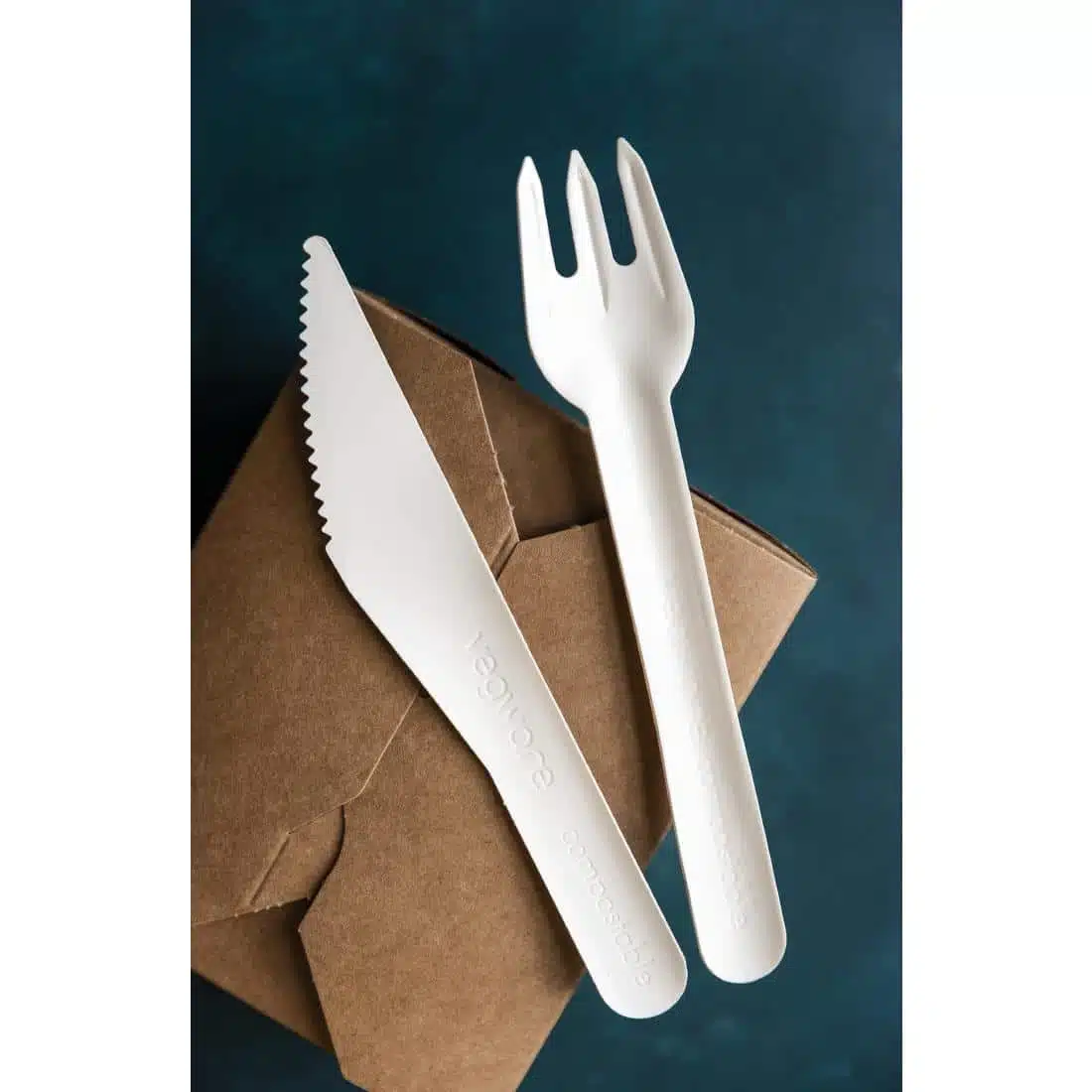 Vegware Compostable Paper Fork (Pack 1000) - Image 3