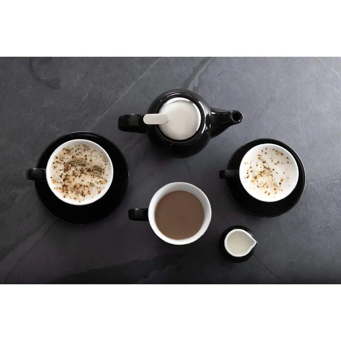 Olympia Cafe Milk Jug Black - 70ml 2.36fl oz (Pack of 6) - Image 14