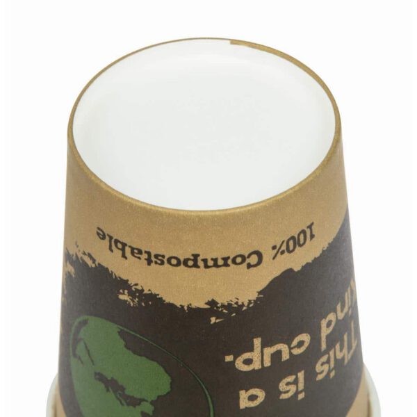 Fiesta Compostable Coffee Cups Single Wall 8oz (Pack of 50) - Image 4