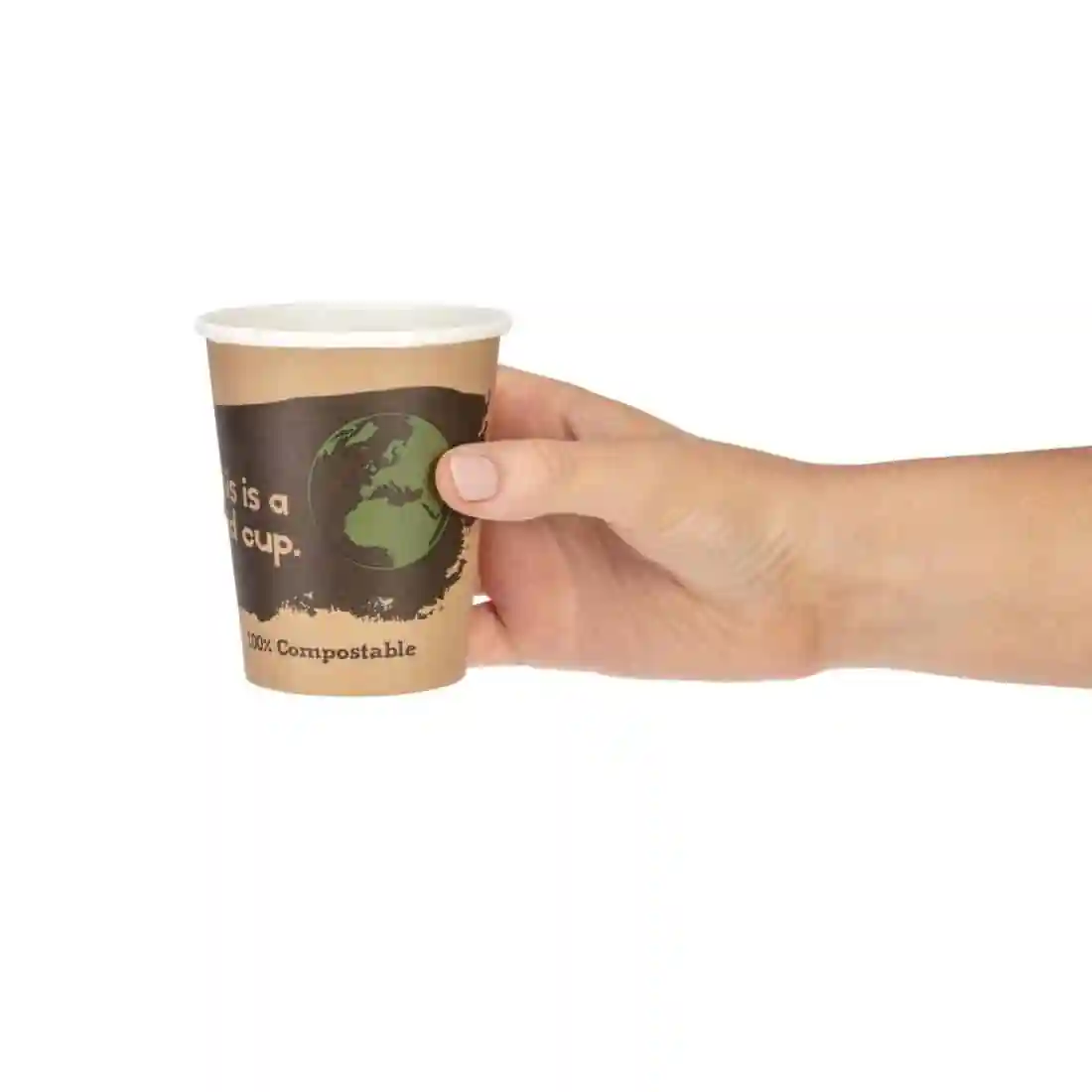 Fiesta Compostable Coffee Cups Single Wall 8oz (Pack of 50) - Image 5