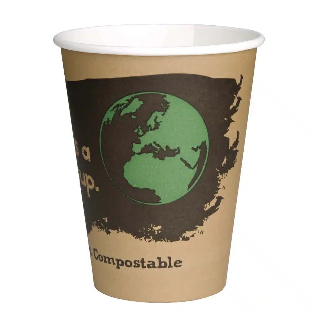 Fiesta Compostable Coffee Cups Single Wall 340ml / 12oz (Pack of 1000) - Image 3