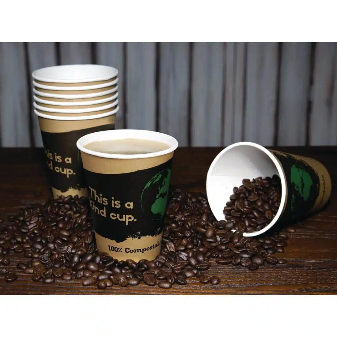 Fiesta Compostable Coffee Cups Single Wall 340ml / 12oz (Pack of 1000) - Image 6