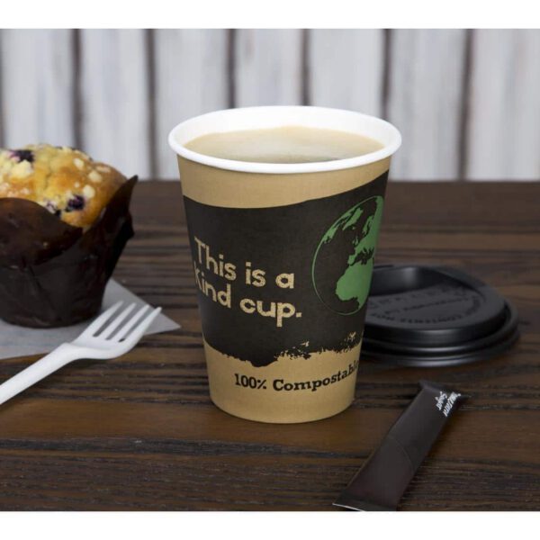 Fiesta Compostable Coffee Cups Single Wall 340ml / 12oz (Pack of 1000) - Image 9
