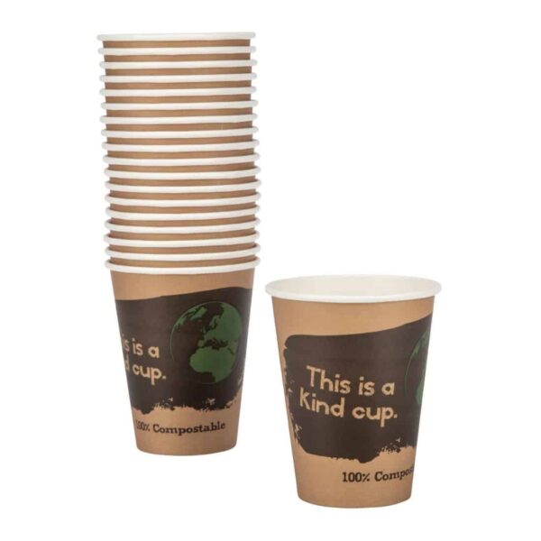 Fiesta Compostable Coffee Cups Single Wall 12oz (Pack of 50) - Image 5
