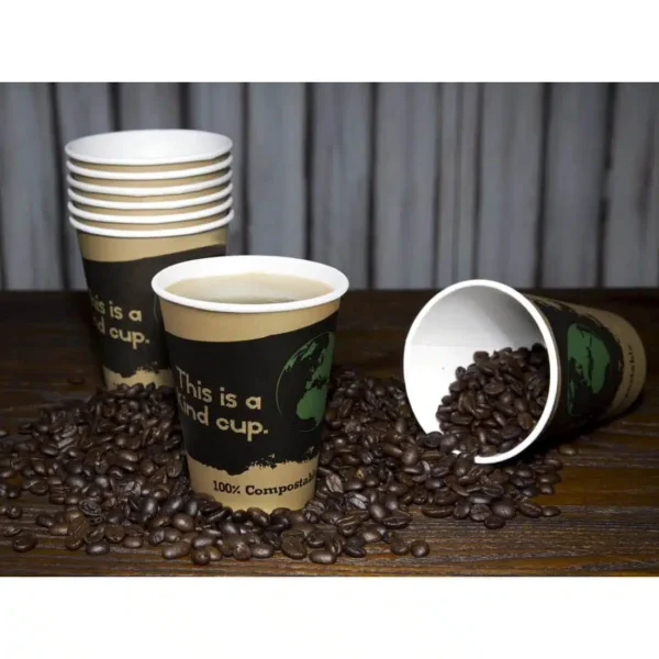 Fiesta Compostable Coffee Cups Single Wall 12oz (Pack of 50) - Image 8