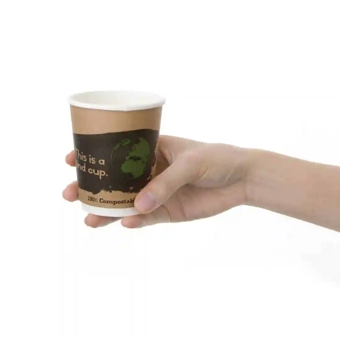 Fiesta Compostable Coffee Cups Double Wall 227ml / 8oz (Pack of 500) - Image 4