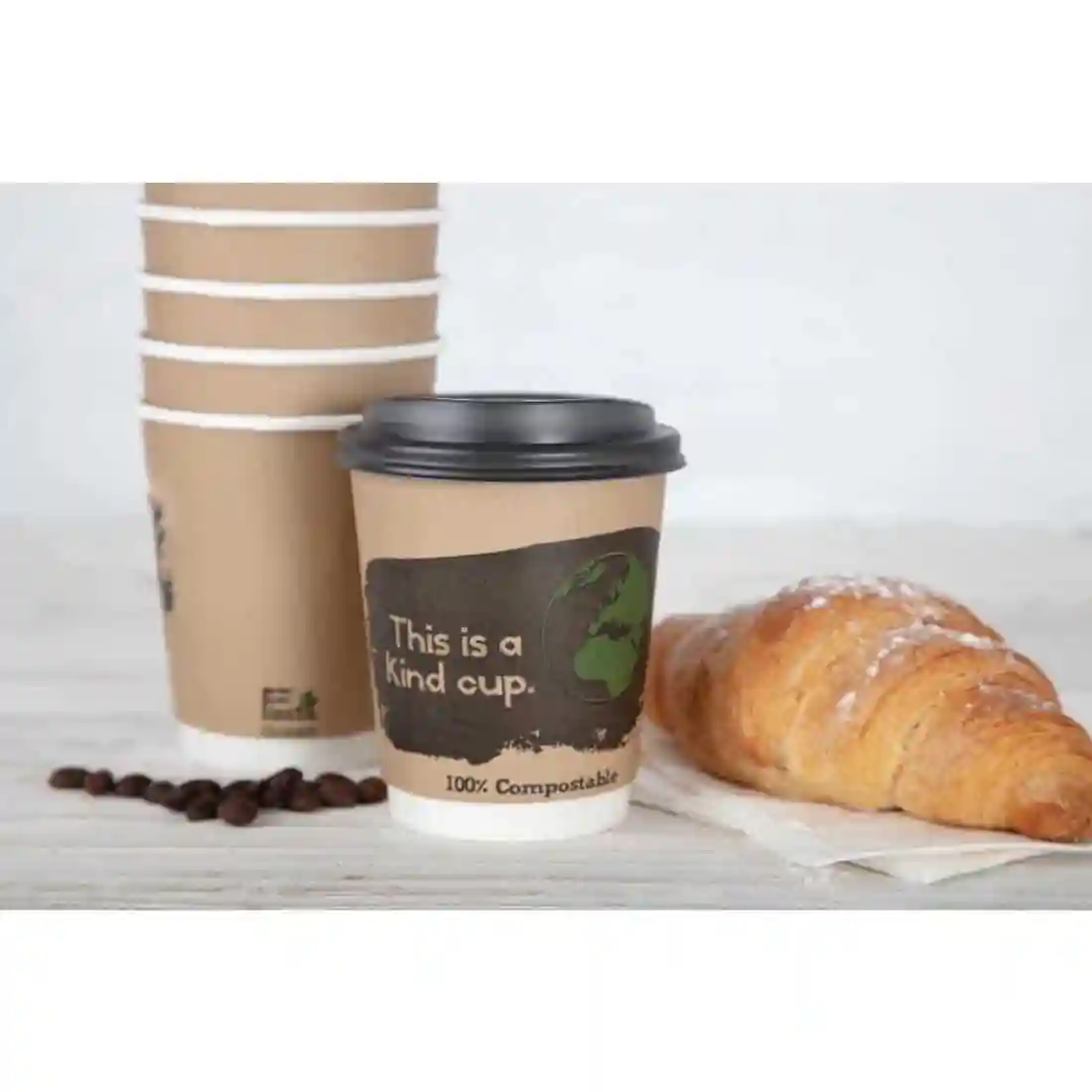 Fiesta Compostable Coffee Cups Double Wall 227ml / 8oz (Pack of 500) - Image 6