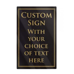 Custom Bar Sign - Black