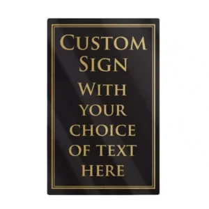Custom Bar Sign - Black