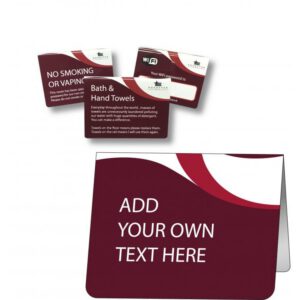 Custom Tabletop Guest Information Sign