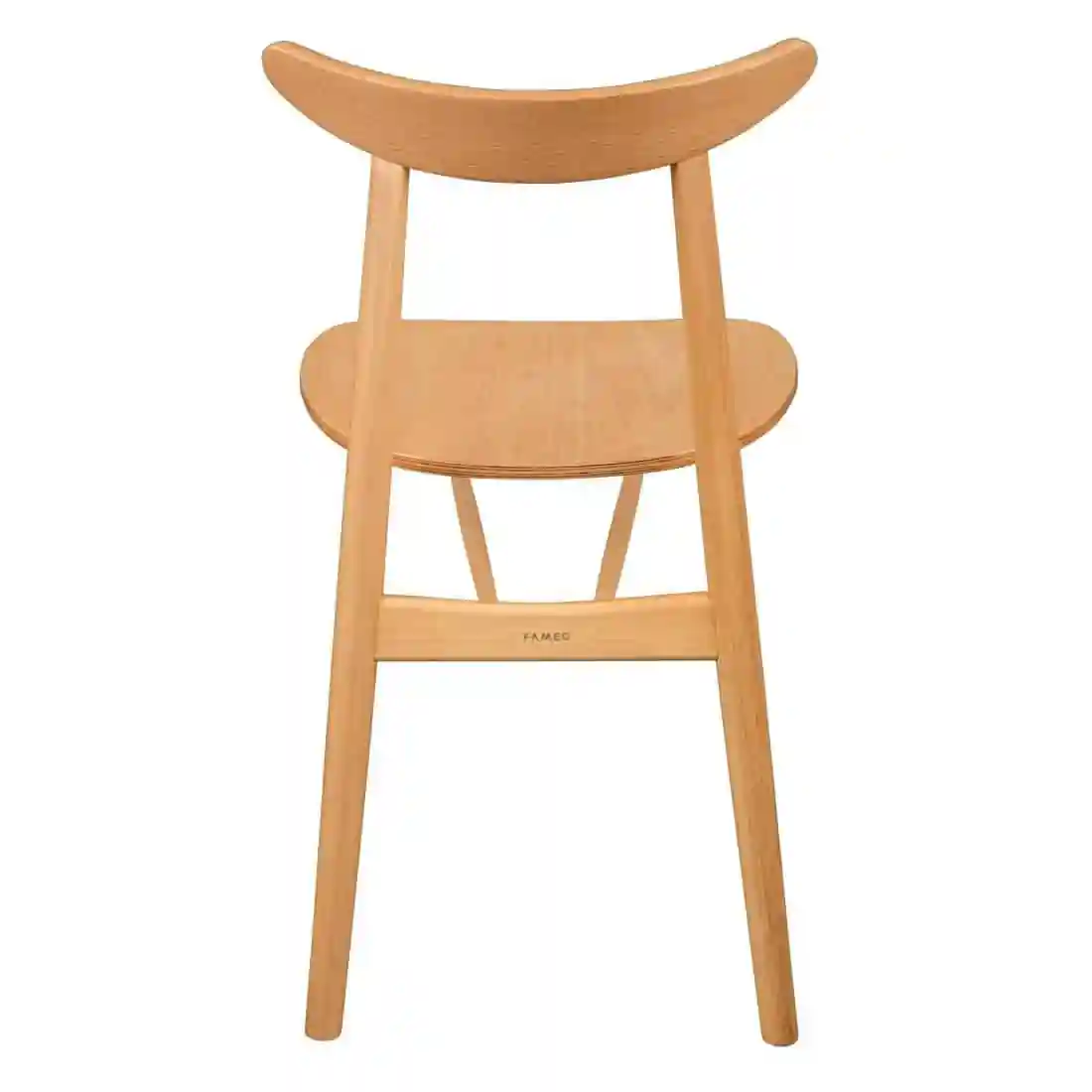 Fameg Beech Cowhorn Side Chair (Pack of 2) - Image 3